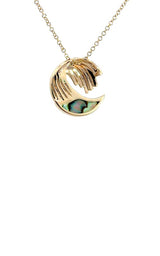 Bassali Abalone Wave Necklace G17255