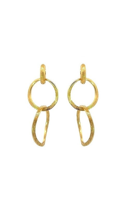 Sterling silver and Gold Plated 'Florence' Dangle Earrings  G15286