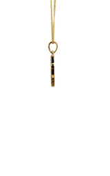 14K YELLOW GOLD DIAMOND CROSS PENDANT G16737