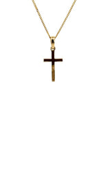 14K YELLOW GOLD DIAMOND CROSS PENDANT G16737