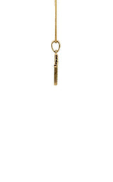 14K YELLOW GOLD DIAMOND CROSS PENDANT G16737