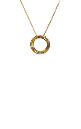 14K YELLOW GOLD DIAMOND NECKLACES  G16738