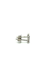 14K WHITE GOLD LAB GROWN DIAMONDS STUD EARRINGS  G16628