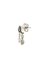14K WHITE GOLD LAB GROWN DIAMONDS DROP EARRINGS  G16631