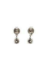 14K WHITE GOLD LAB GROWN DIAMONDS DROP EARRINGS  G16632