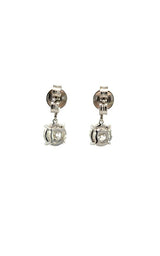 14K WHITE GOLD LAB GROWN DIAMONDS DROP EARRINGS  G16633