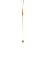 14K YELLOW GOLD LAB GROWN DIAMOND Y NECKLACE  G16635