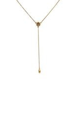 14K YELLOW GOLD LAB GROWN DIAMOND Y NECKLACE  G16635