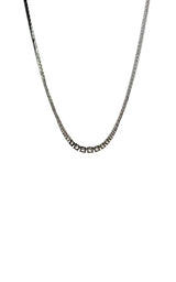 14K WHITE GOLD  DIAMONDS LAB GROWN TENNIS NECKLACES  G16639