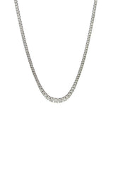 14K WHITE GOLD  DIAMONDS LAB GROWN TENNIS NECKLACES  G16639
