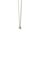 10K WHITE GOLD  SOLITAIRE LAB GROWN NECKLACES  G16648