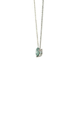 14K WHITE GOLD BLUE LAB GROWN DIAMOND NECKLACE G16630