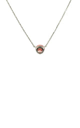 14K WHITE GOLD PINK LAB GROWN DIAMOND NECKLACE G16629