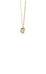 10K YELLOW GOLD  SOLITAIRE LAB GROWN NECKLACES  G16644