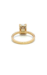14K YELLOW GOLD LAB GROWN ENGAGEMENT RING  G16659