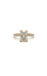 14K YELLOW GOLD LAB GROWN ENGAGEMENT RING  G16659