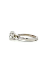 14K WHITE GOLD SOLITAIRE LAB GROWN ENGAGEMENT RING  G16652