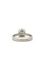 14K WHITE GOLD SOLITAIRE LAB GROWN ENGAGEMENT RING  G16652