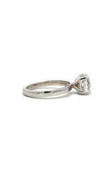 14K WHITE GOLD SOLITAIRE LAB GROWN ENGAGEMENT RING  G16652