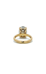 14K YELLOW GOLD SOLITAIRE LAB GROWN ENGAGEMENT RING  G16653