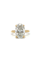 14K YELLOW GOLD SOLITAIRE LAB GROWN ENGAGEMENT RING  G16653