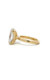 14K YELLOW GOLD SOLITAIRE LAB GROWN ENGAGEMENT RING  G16653