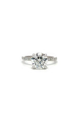 14K WHITE GOLD LAB GROWN ENGAGEMENT RING  G16660