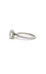 14K WHITE GOLD LAB GROWN ENGAGEMENT RING  G16660
