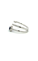 14K WHITE GOLD SAPPHIRE FASHION RING  G16145