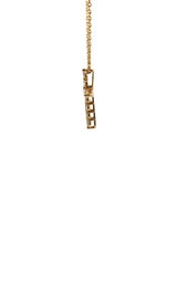 14K YELLOW GOLD DIAMOND CROSS PENDANT G17224