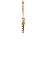 14K YELLOW GOLD DIAMOND CROSS PENDANT G17224