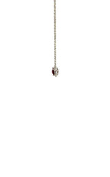 18K WHITE GOLD RUBY NECKLACE  G16147