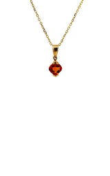 14K YELLOW GOLD CITRINE PENDANT  G16011