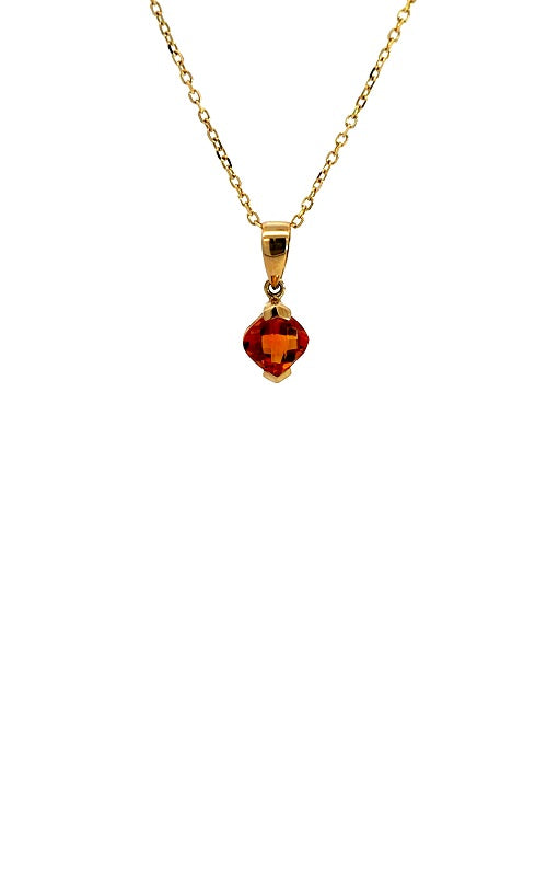 14K YELLOW GOLD CITRINE PENDANT  G16011
