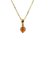 14K YELLOW GOLD CITRINE PENDANT  G16011