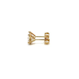Solitaire Earrings (Martini-Set) - 14k Gold