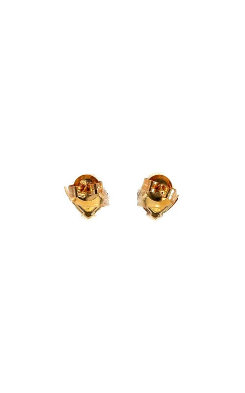14K WHITE GOLD CITRINE STUD EARRINGS  G16010