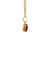 14K YELLOW GOLD CITRINE PENDANT  G16011