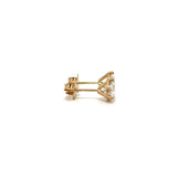 Solitaire Earrings (Martini-Set) - 14k Gold