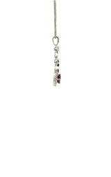 18K WHITE GOLD RUBY AND DIAMOND PENDANT  G15347