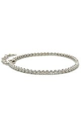 14K WHITE GOLD DIAMONDS TENNIS BRACELET  G16150