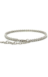 14K WHITE GOLD DIAMONDS TENNIS BRACELET  G16150