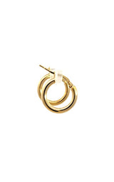 14K YELLOW GOLD 15MM HOOP EARRINGS  G15363