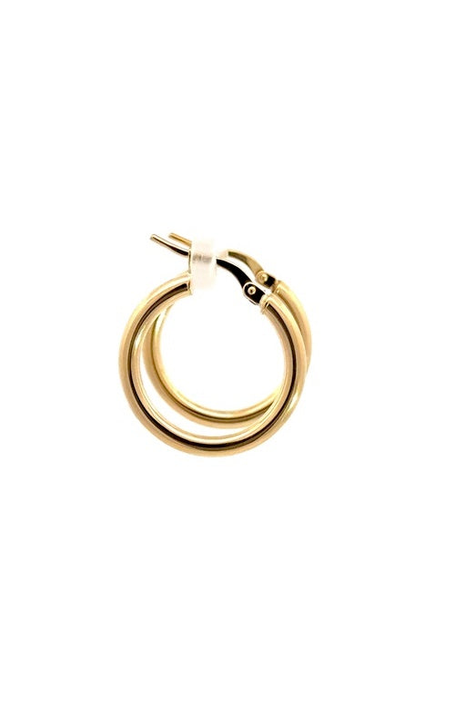 14K YELLOW GOLD 20MM HOOP EARRINGS  G15364