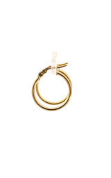 14K YELLOW GOLD 20MM HOOP EARRINGS  G15369