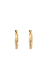 14K YELLOW GOLD 20MM HOOP EARRINGS  G15369