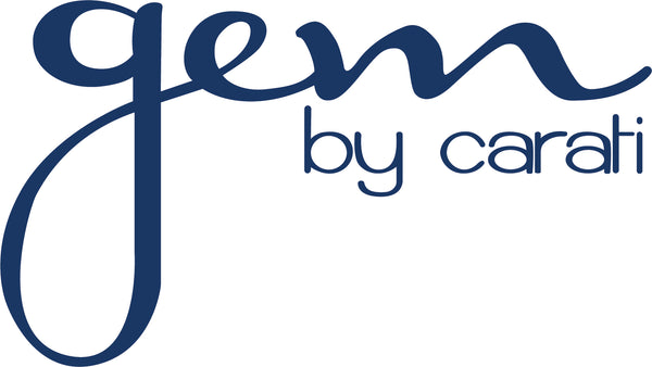 Gem by Carati in a blue color - Logo