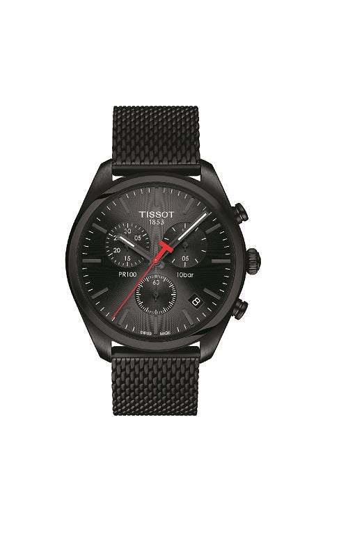 Tissot "PR 100" Mens Quartz Chronograph watch T101.417.33.051.00