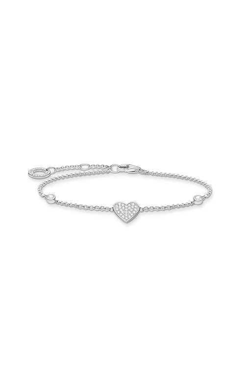 BRACELET HEART WITH STONES SILVER by Thomas Sabo
