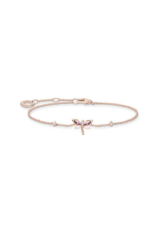 BRACELET DRAGONFLY WITH STONES ROSE GOLD  by Thomas Sabo